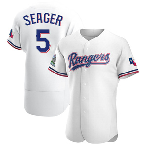 Men's Texas Rangers Corey Seager Authentic White Home Jersey