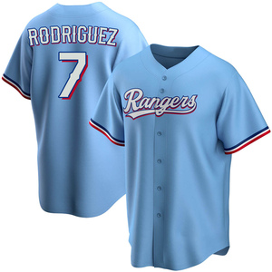 Ivan Rodriguez Texas Rangers Nike Cooperstown Collection Name & Number T- Shirt - Royal
