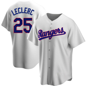 Texas Rangers Jose Leclerc White Authentic Men's Home Player Jersey  S,M,L,XL,XXL,XXXL,XXXXL