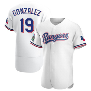 Texas Rangers Juan Gonzalez Gray Authentic Men's Road Player Jersey  S,M,L,XL,XXL,XXXL,XXXXL