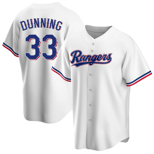 Dane Dunning Texas Rangers Signed Autographed Blue #33 Custom Jersey –